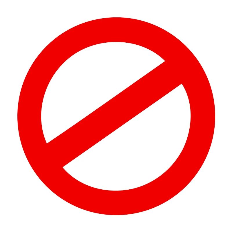 panneau d'interdiction