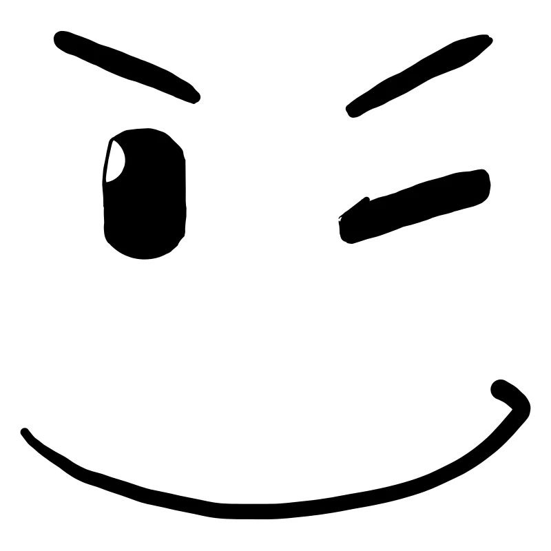 Visage clignotant -