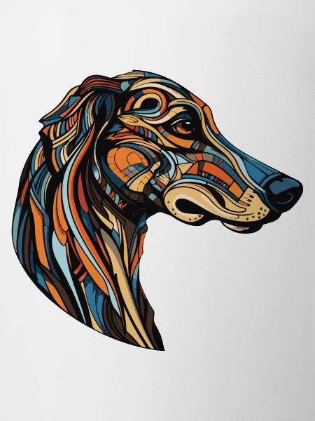 Greyhound Dog Portrait