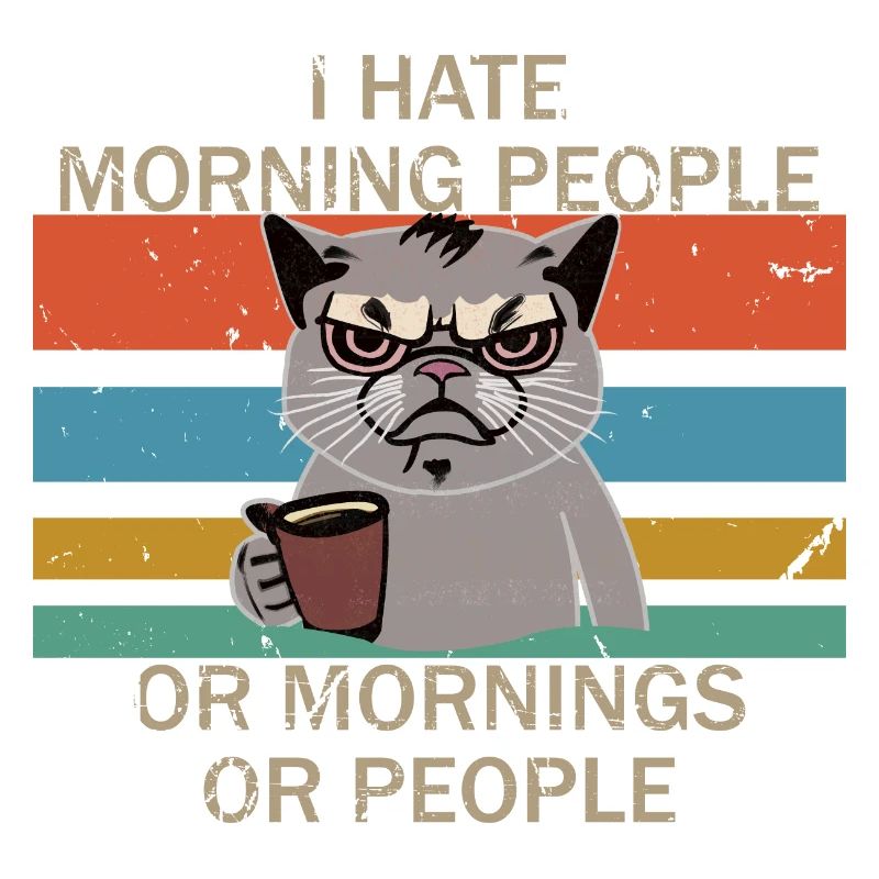 I hate early risers, mornings and people