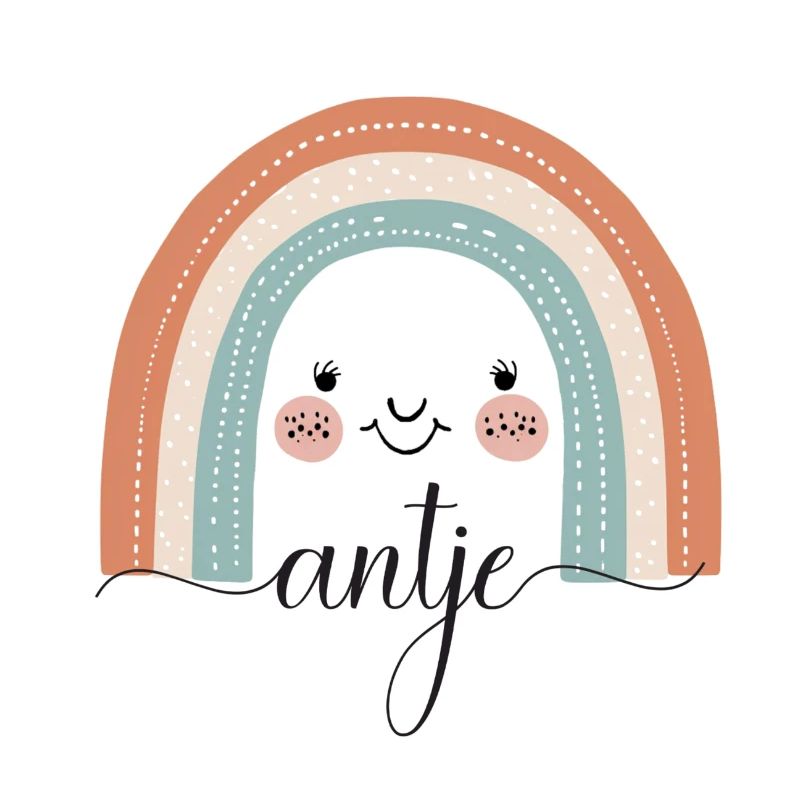 Antje! Regenbogen, personalisierbar