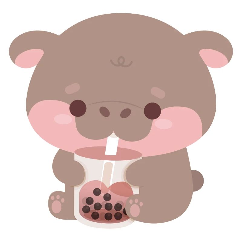 Boba Moo Deng Nilpferd