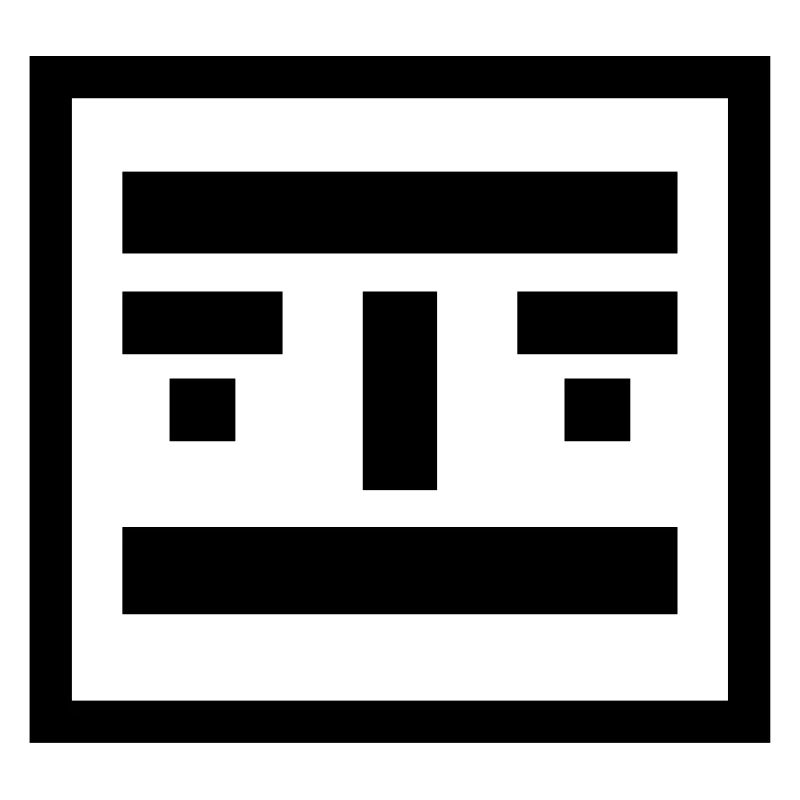 Roboter Gesicht Minimal