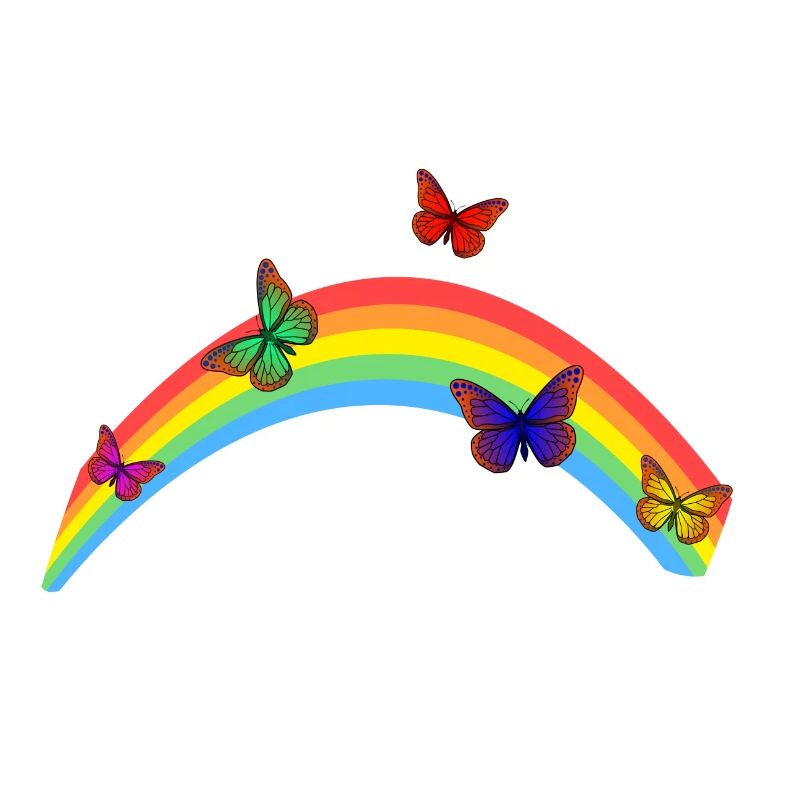 Butterfly rainbow