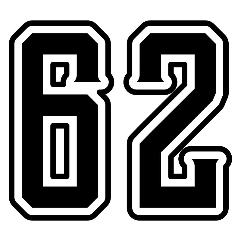 Symbole numérique 62