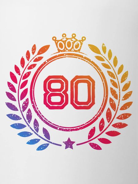80 Number wreath