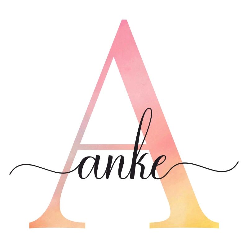 A | Monogram | Name | Anke |Watercolor