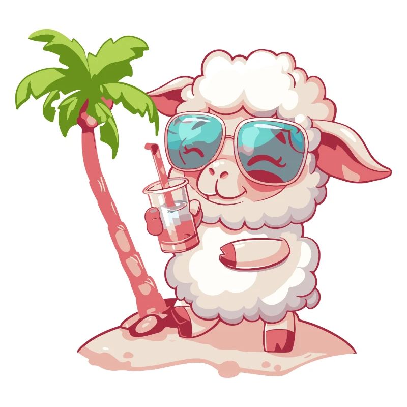 Vacances d’été à la plage Sheep