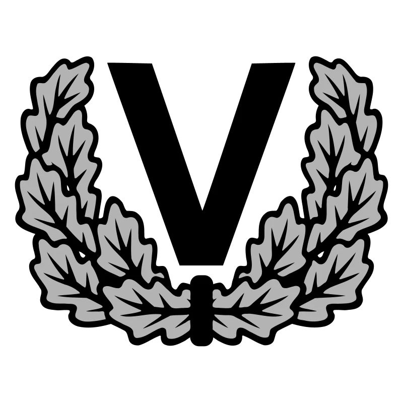 Bw Militär Veteran Motiv Shirt - V mit Eichenlaub