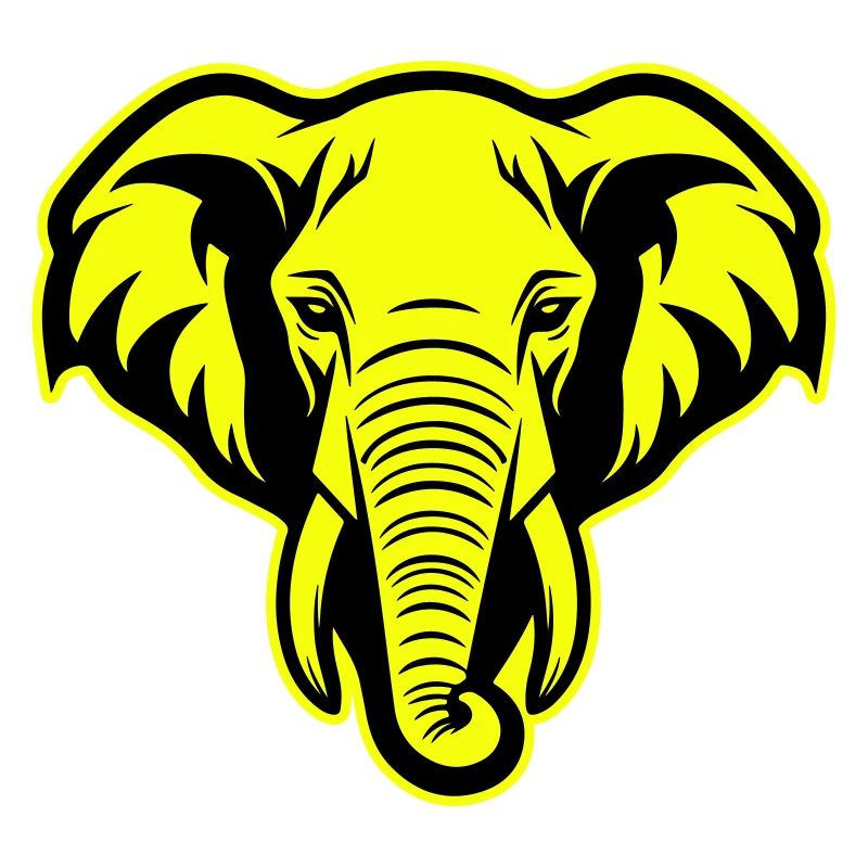 Icône de portrait de tête d’éléphant