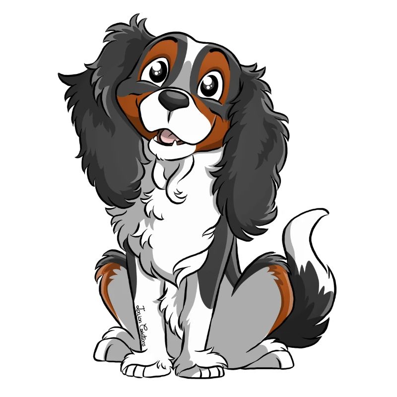Cavalier King Charles - Noir Tricolore