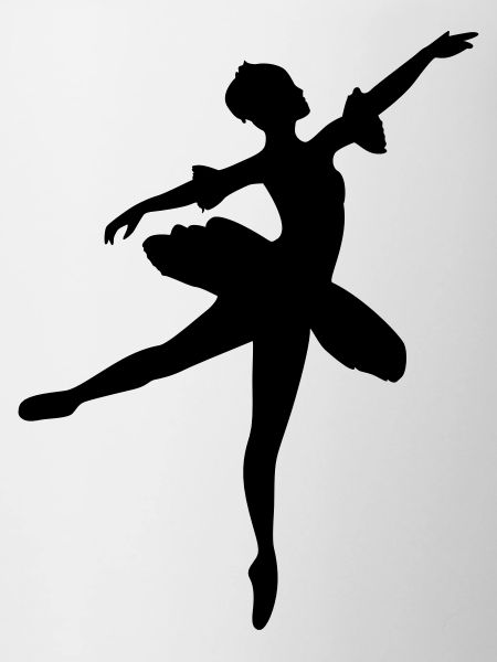 Vector Ballet dancer Silhouette