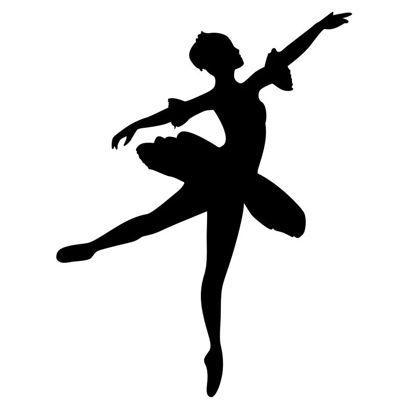 Danseuse de ballet vecteur Silhouette