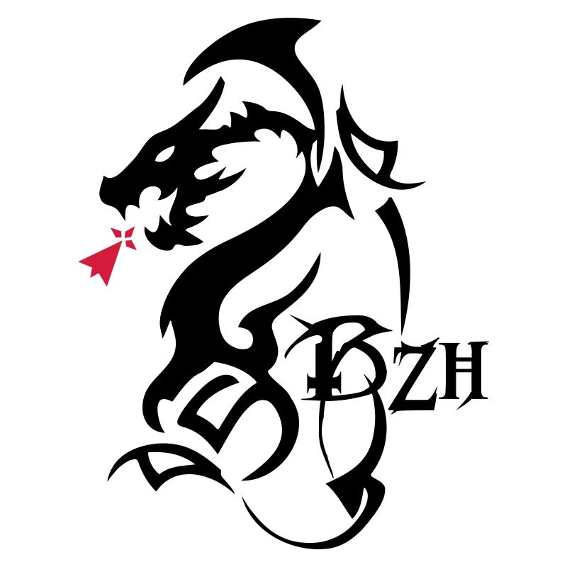 Stammes-Drache bzh Hermine Breton