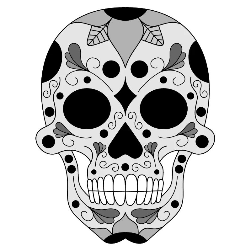 calavera schwarze Version