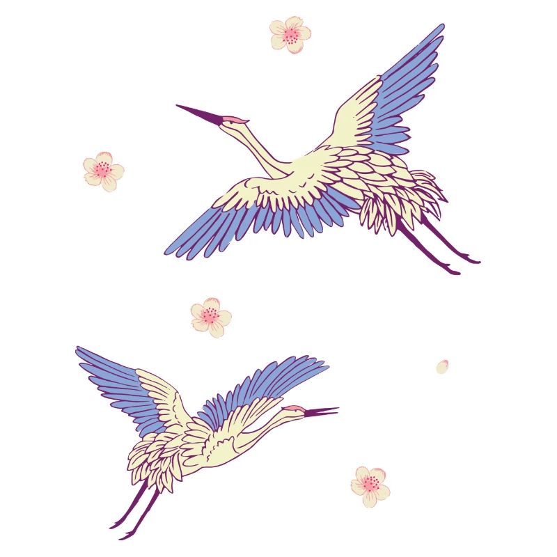flying cranes