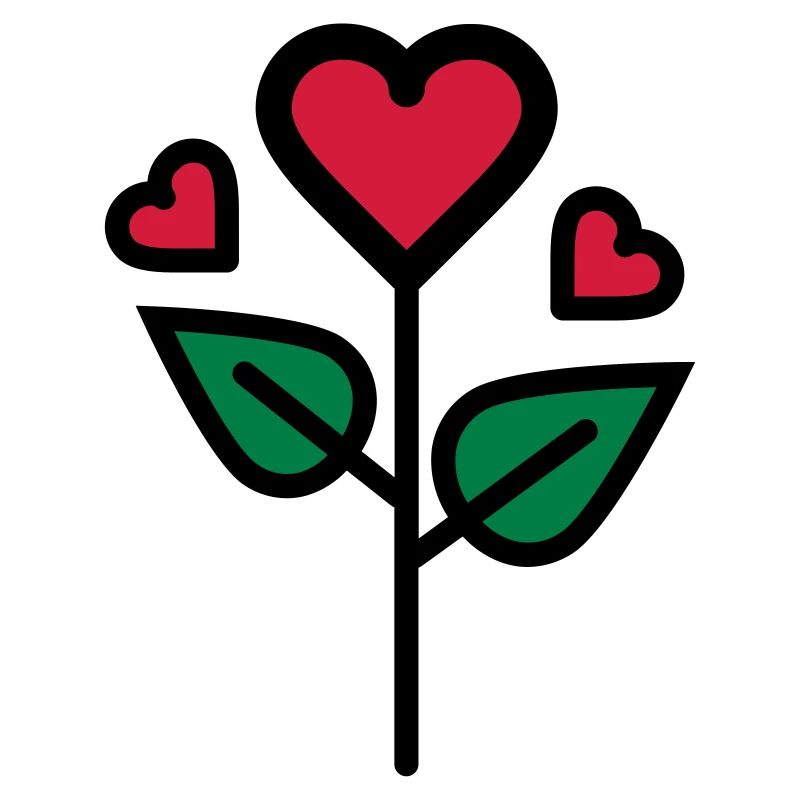 Valentine's Rose en forme de coeur
