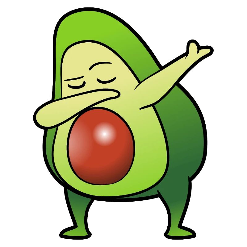 Dabbing Dab Tanzende Avocado Avocadobirne