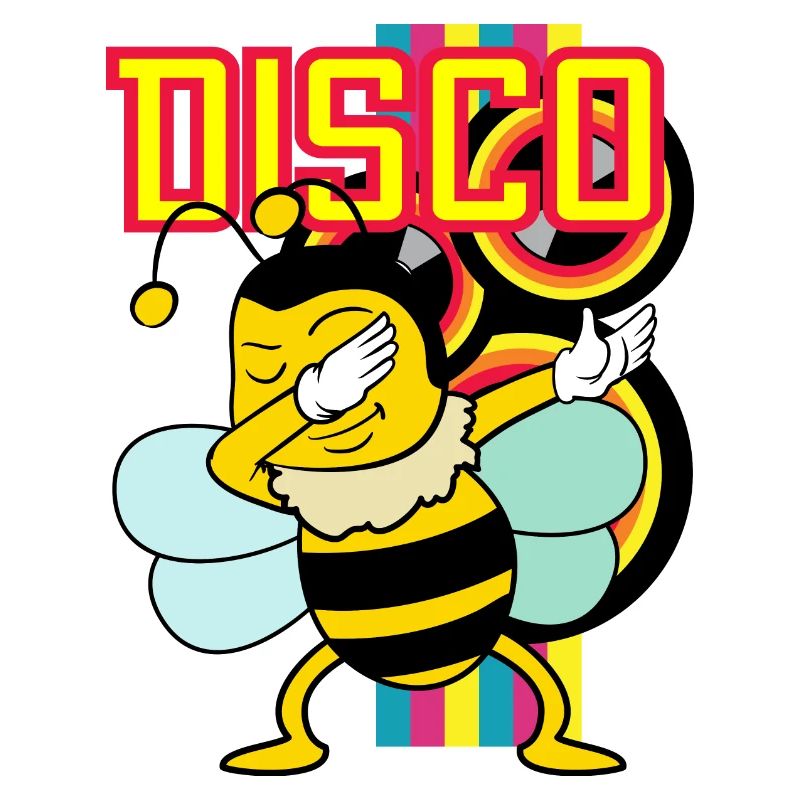 Rétro Vintage Dabbing Dab Disco Party Bee Animaux