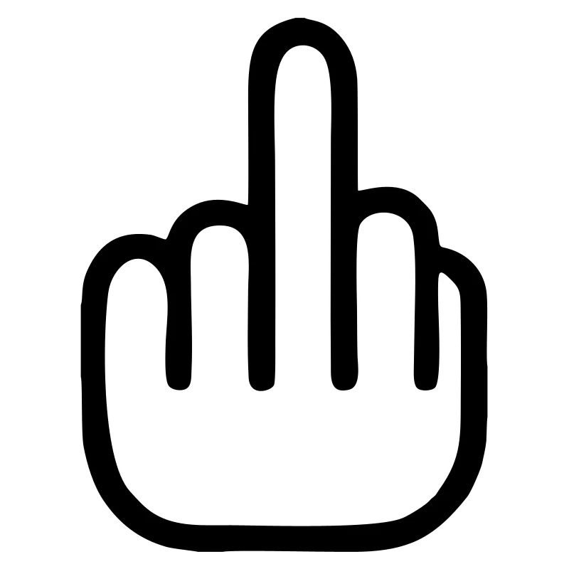 middle finger ★ Mittelfinger