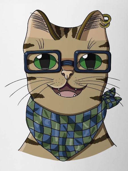 Hipster cat