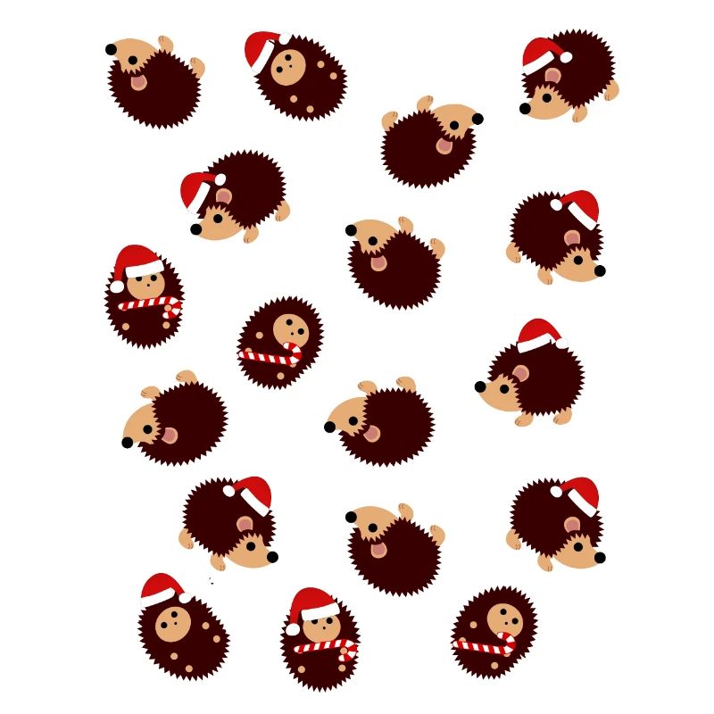 Joyeux Noël hérisson animal mignon