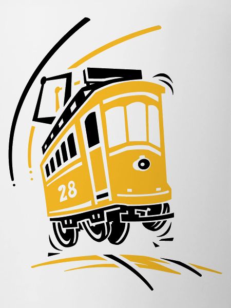 Crazy 28 train in Lisbon