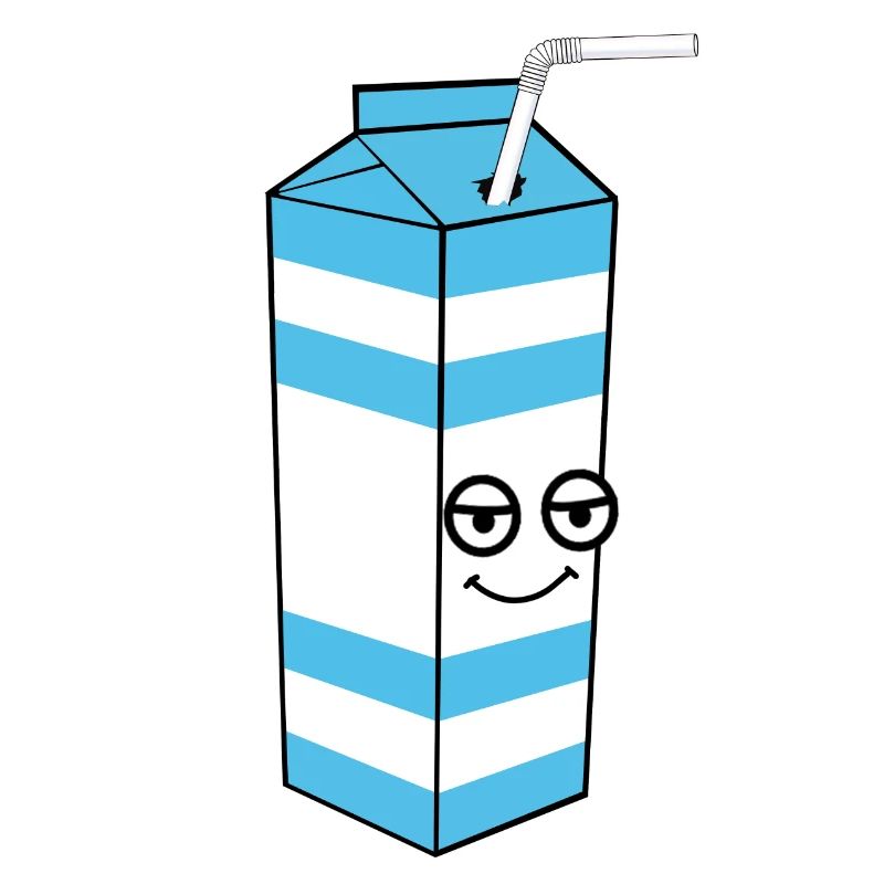 Milch mit Gesicht