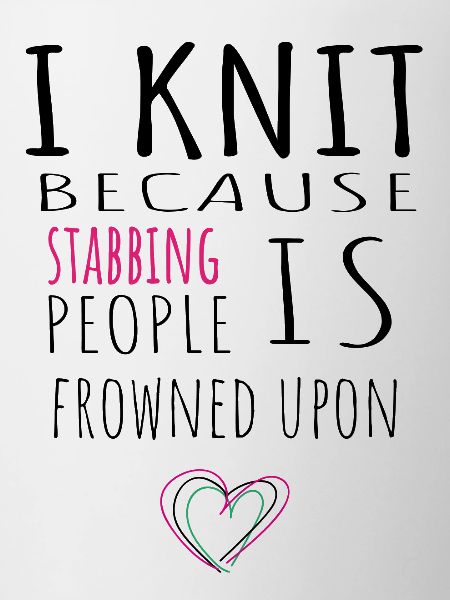 I knit because...