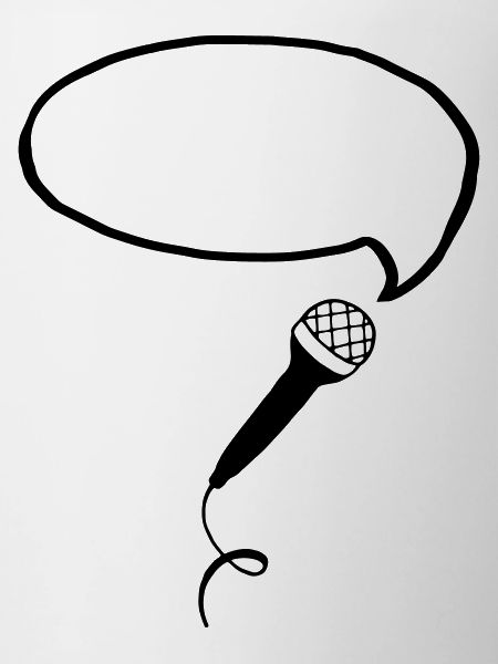Microphone Bubble (Your Text)