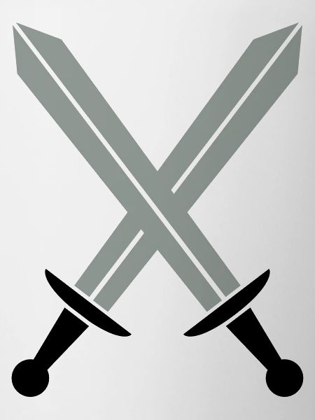 Crossed swords