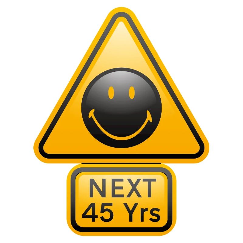 Smiley Shield 'Next 45 years'