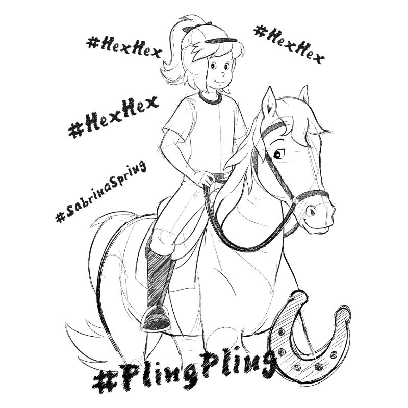 Bibi auf Sabrina Line Art #PlingPling