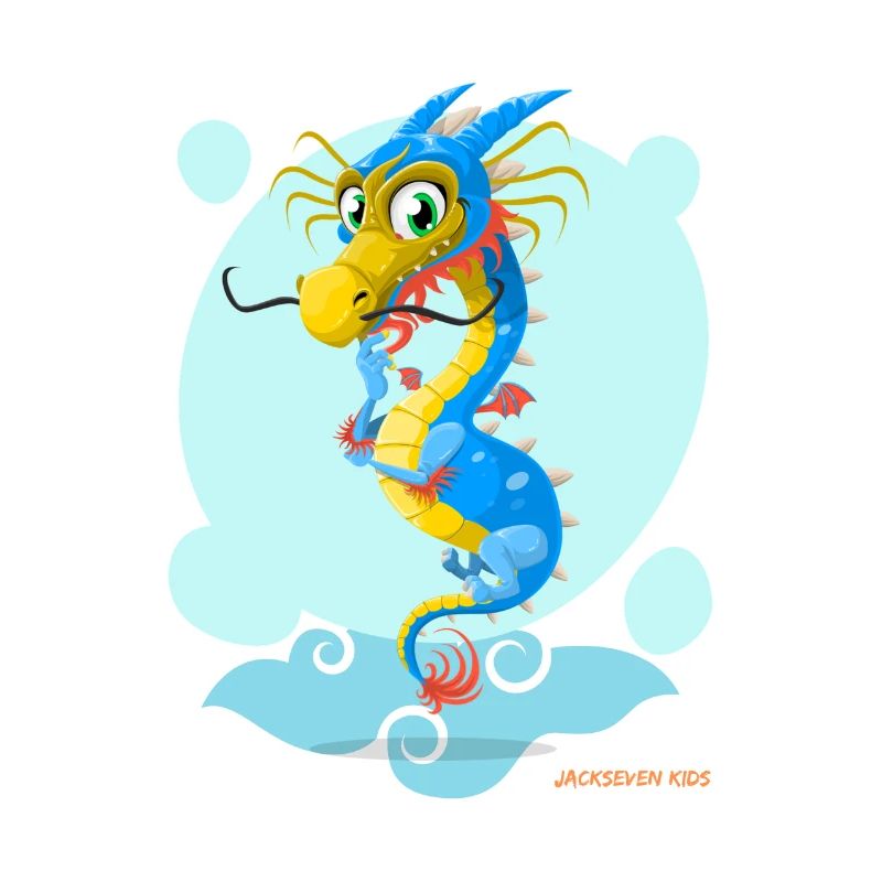 Drache - Wasserdrache - Drache Blau - Kinderdrache