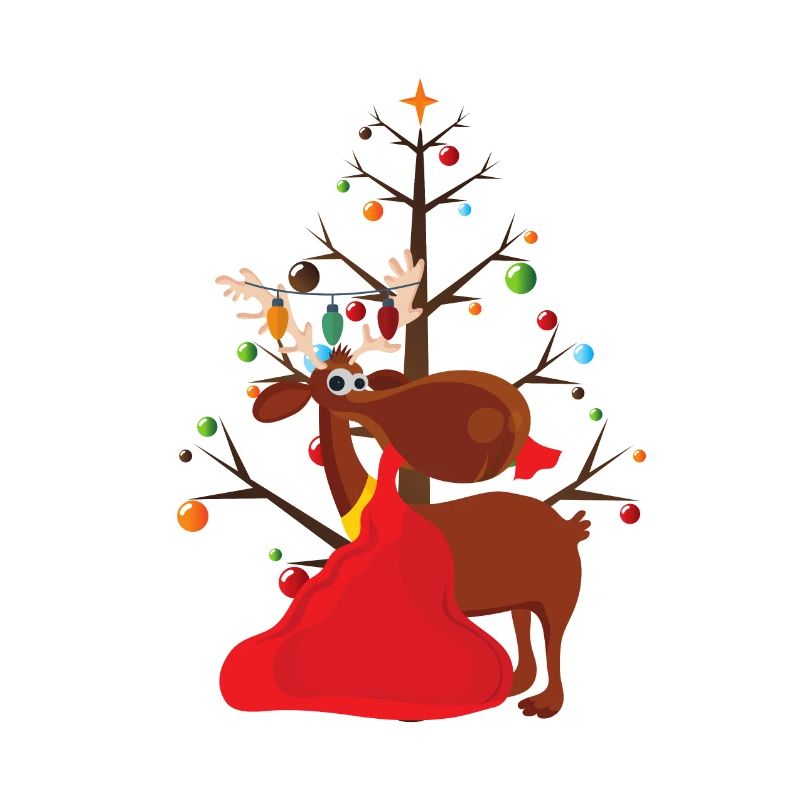 Renne de Noël Joyeux Noël