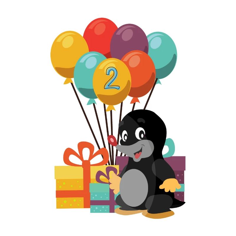 Anniversaire, je suis 2 Mole deux ans