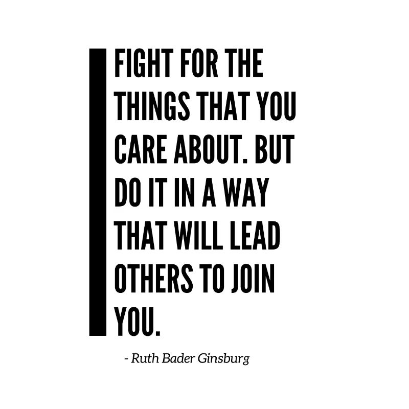 Ruth Bader Ginsburg combat de citation