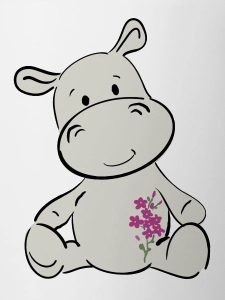 Happy hippo