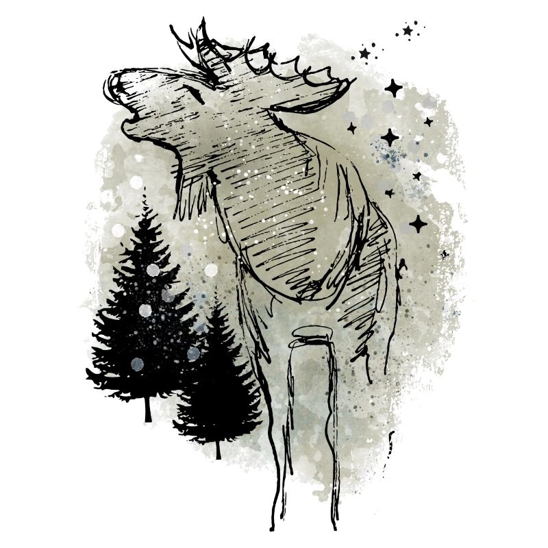 Moose drawing