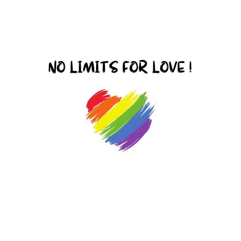 Pas de limites pour l'amour lgbtq + pride csd fun