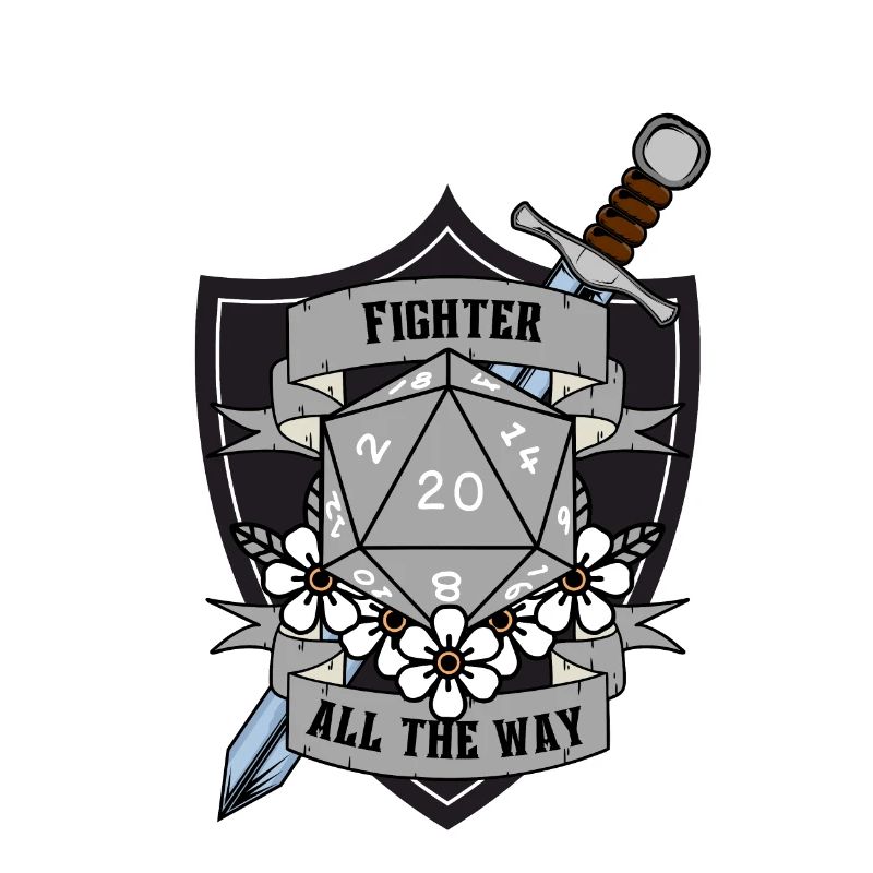 Fighter All The Way Version 2 Grey