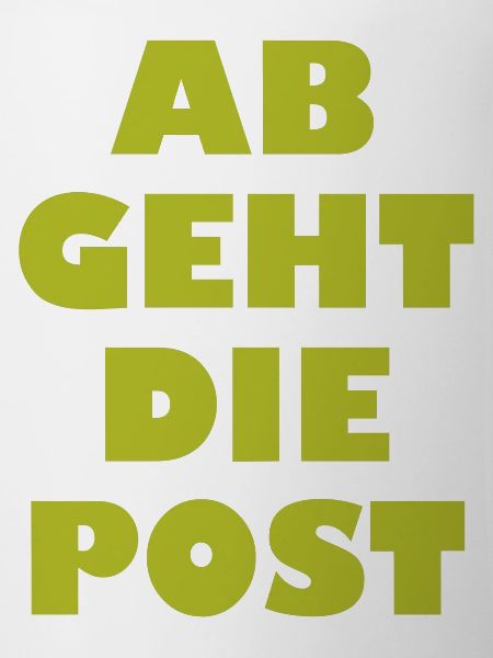 Ab geht die Post