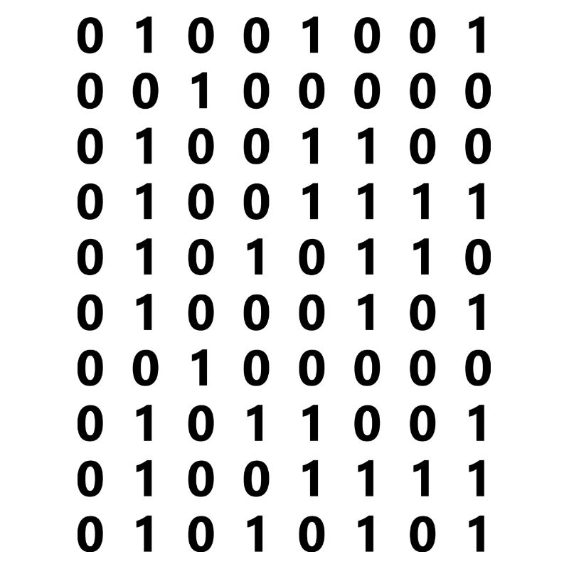 Say "Love" in binary - Valentine's day (Black)