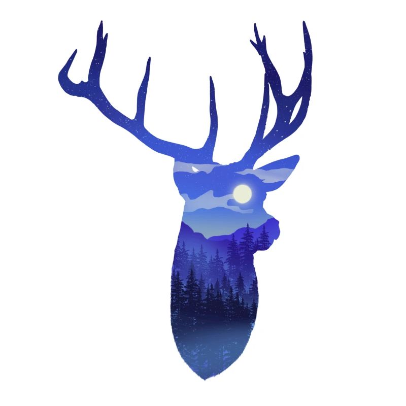 Ciel nocturne de cerf