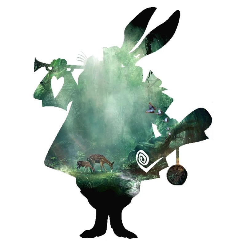 Rabbit and wood