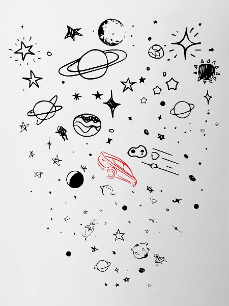 Tesla, Espace,