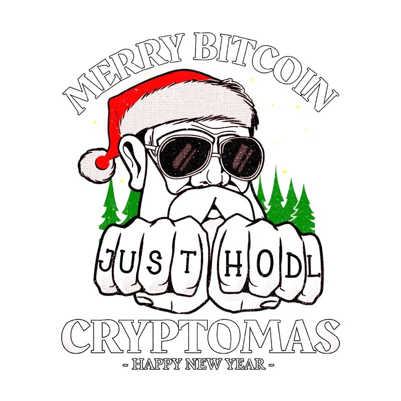 BITCOIN NOËL JOYEUX CRYPTOMAS JUSTE HODL IT