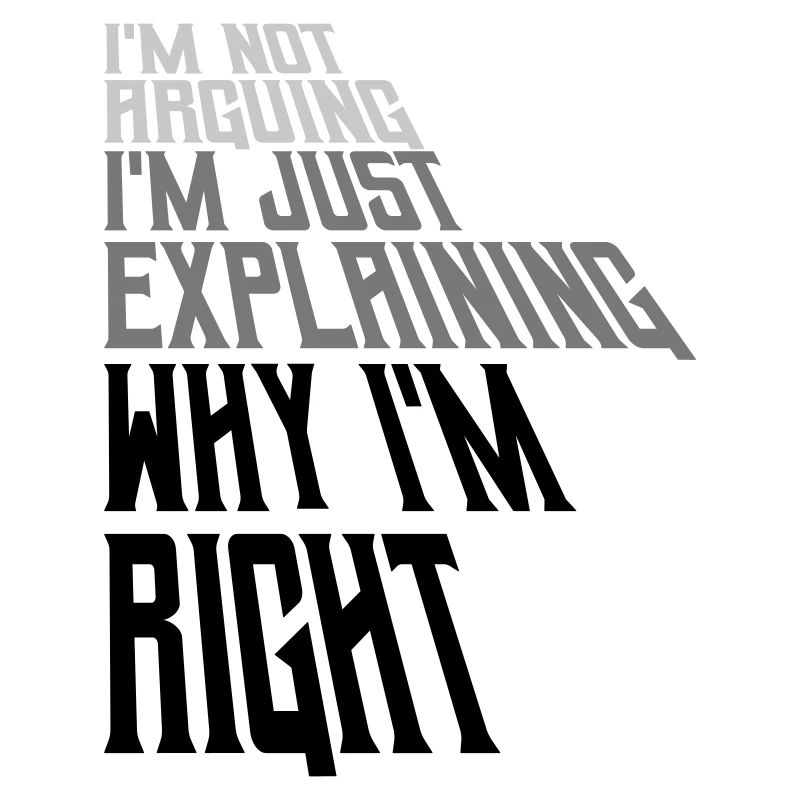 I m not arguing
