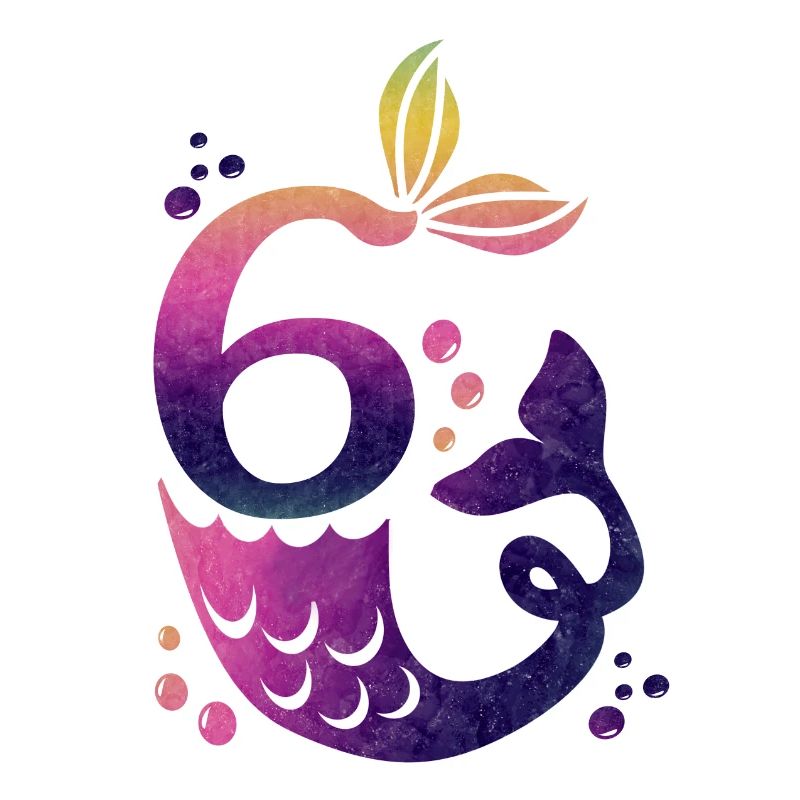 6 Birthday Mermaid