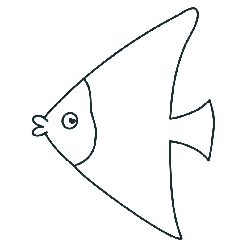 drôle de poisson ange mignon